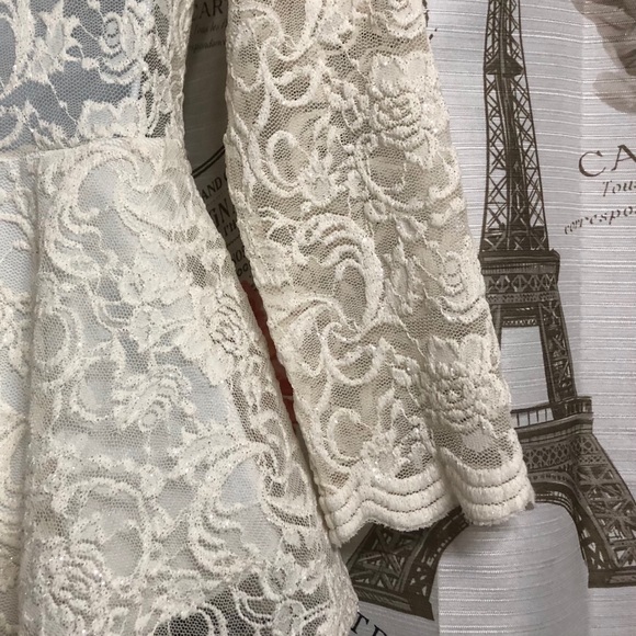 NWT Ivory Sparkling Blouse - Picture 7 of 9